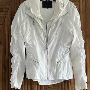 Dawn Levy White  Hooded Jacket
